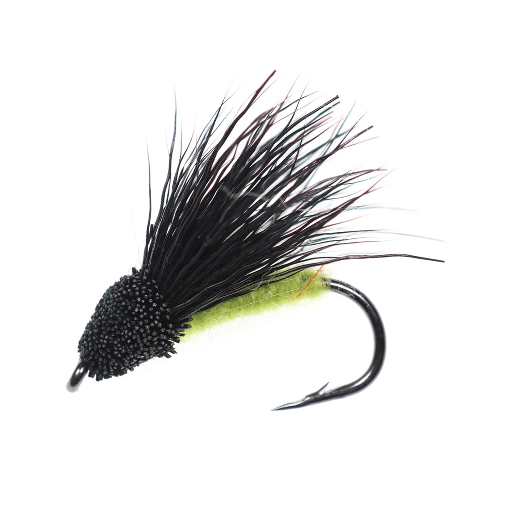 Bimoo 6PCS/Lot #10 Cicada Deer Hair Flies Floating Bass Fly Rainbow Brown Brook Trout Fly Fishing Summer Flies Big Fish Bait