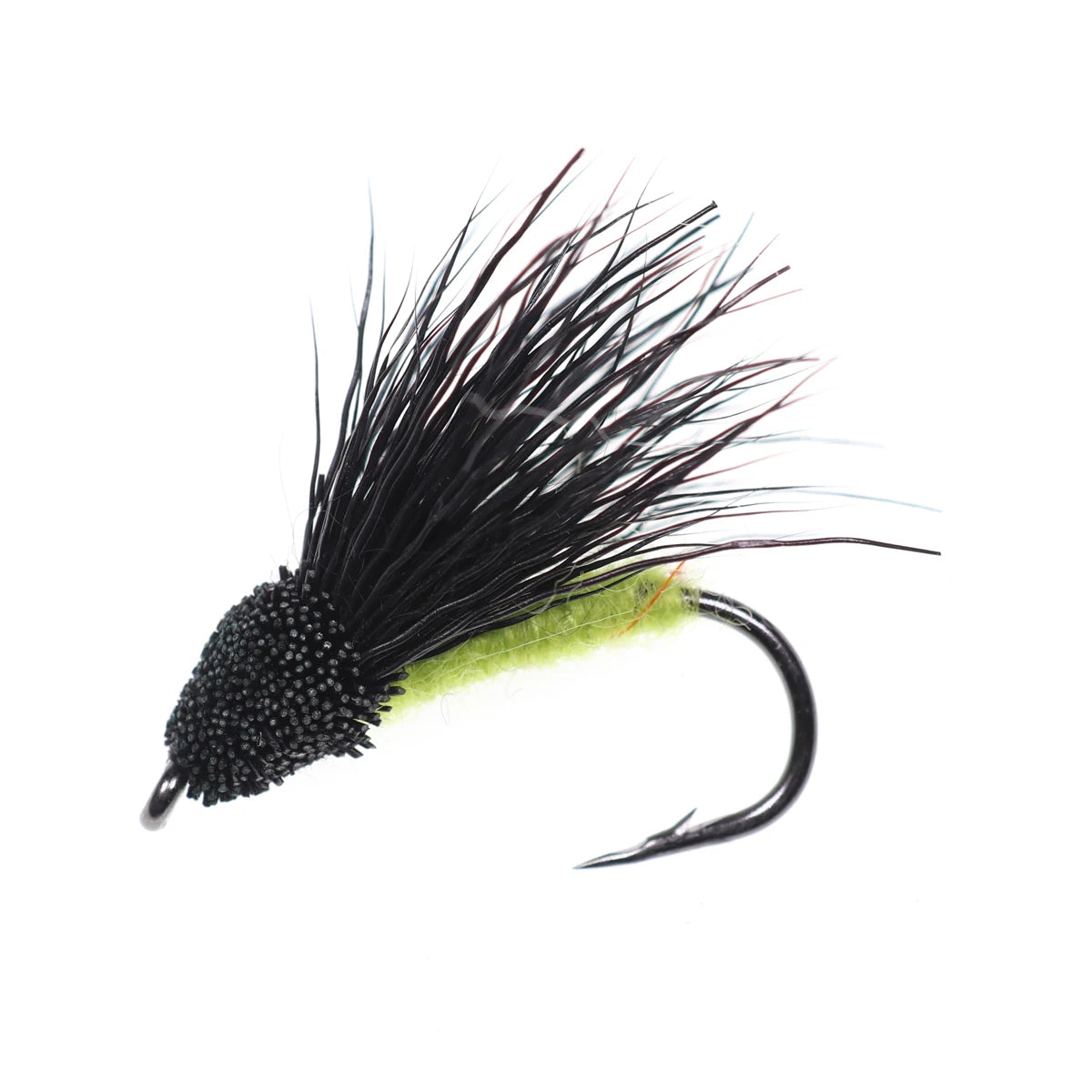 Bimoo 6PCS/Lot #10 Cicada Deer Hair Flies Floating Bass Fly Rainbow Brown Brook Trout Fly Fishing Summer Flies Big Fish Bait