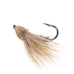 Bimoo 6PCS/Lot #10 Cicada Deer Hair Flies Floating Bass Fly Rainbow Brown Brook Trout Fly Fishing Summer Flies Big Fish Bait