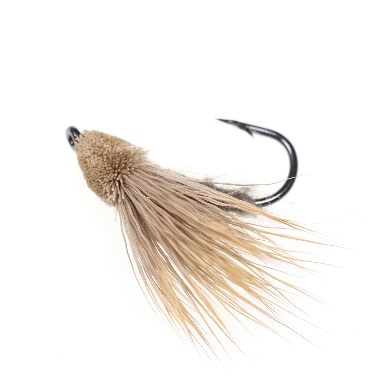 Bimoo 6PCS/Lot #10 Cicada Deer Hair Flies Floating Bass Fly Rainbow Brown Brook Trout Fly Fishing Summer Flies Big Fish Bait