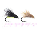 Bimoo 6PCS/Lot #10 Cicada Deer Hair Flies Floating Bass Fly Rainbow Brown Brook Trout Fly Fishing Summer Flies Big Fish Bait