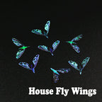 dry fly bionic rainbow film house flies wings artificial selected 10pairs clear grains lifelike insect wing fly tying materials