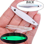 2026 Metal Jig Fishing Lure Weights 7g-40g Trolling Hard Bait Bass Fishing Bait Tackle Trout Jigging Lure Jigs Saltwater Lures