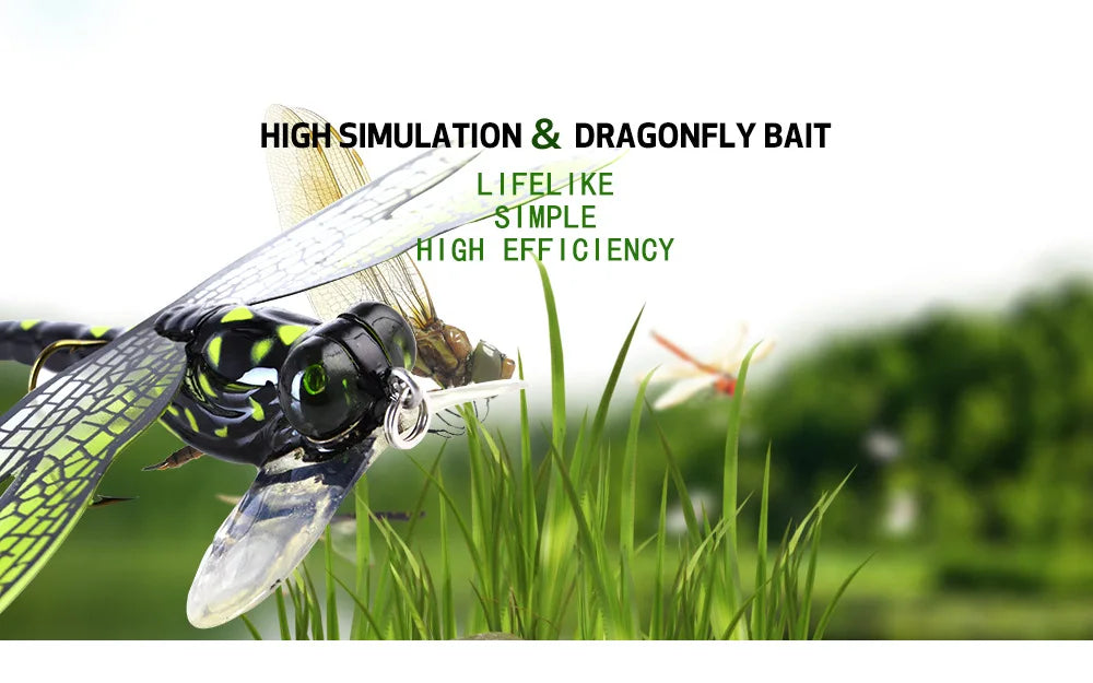 Topwater Dragonfly Dry Flies Insect Fly Fishing Lure 6G 7.5CM Trout Popper Artificial Bait Wobblers For Trolling Hard Lure