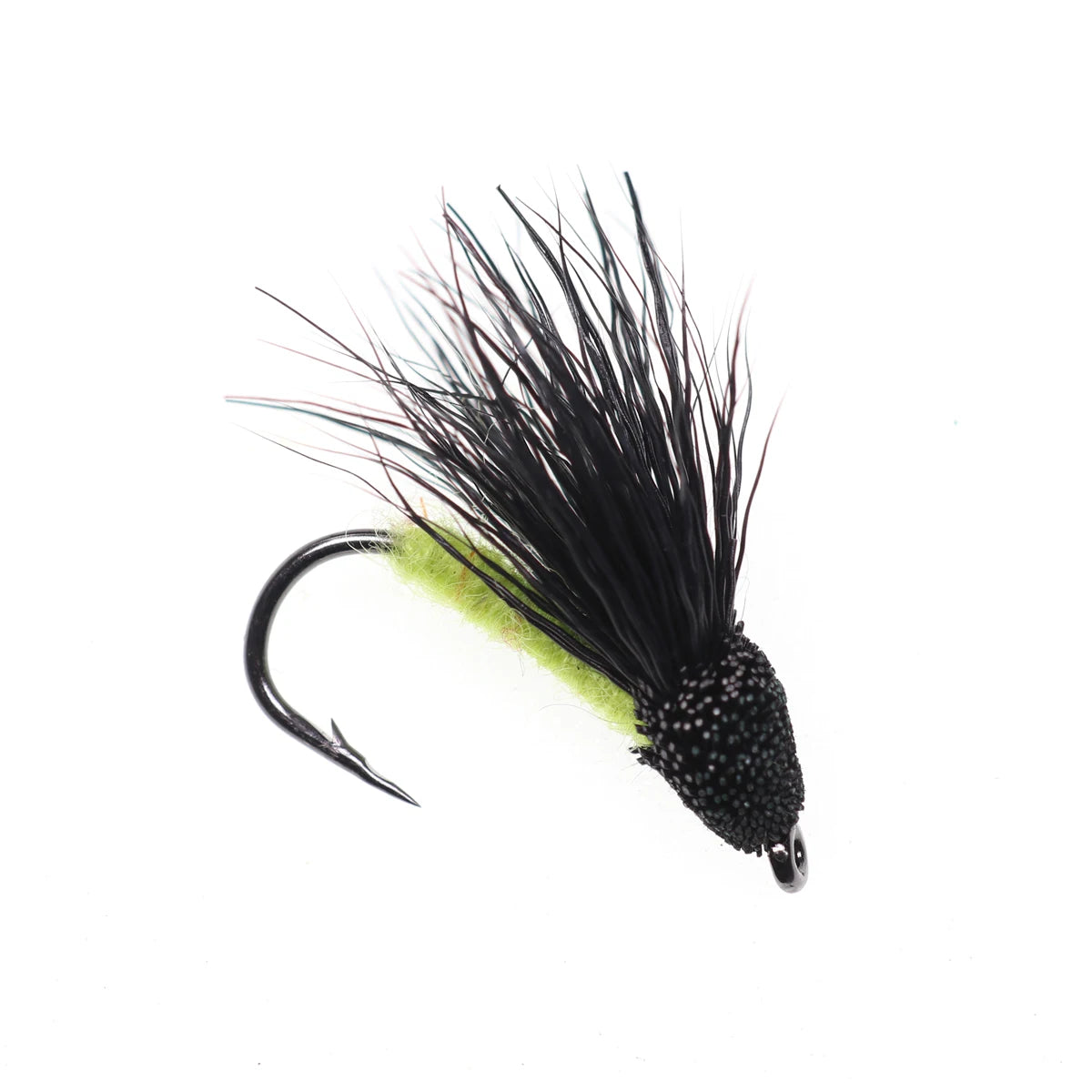 Bimoo 6PCS/Lot #10 Cicada Deer Hair Flies Floating Bass Fly Rainbow Brown Brook Trout Fly Fishing Summer Flies Big Fish Bait