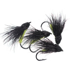 Vampfly 4PCS 10# Deer Hair Cicada Flies Floating Dry Flies Bass Trout Fly Fishing Fly lures Baits