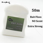 50m Carp Fishing Accessories Bait Floss Grips POP UP Boilies Holder Chod Hair Ronnie Rig  Method Feeder Fishing Tackle Terminal