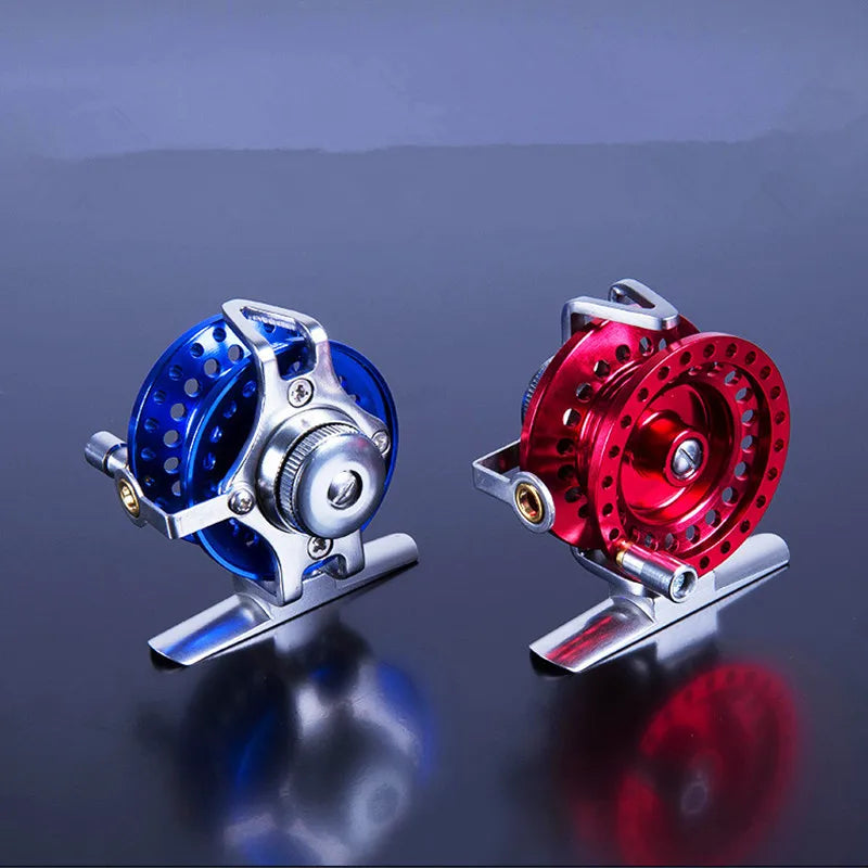 Fly Ice Fishing Reels Fish Line Wheel All Metal with Drag 40-60 Left Right Hand Reels Line Runner