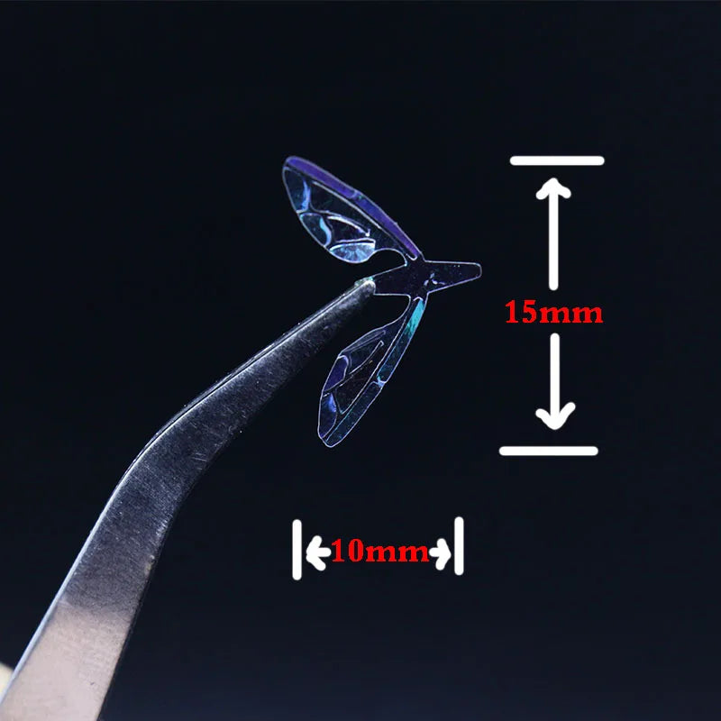 dry fly bionic rainbow film house flies wings artificial selected 10pairs clear grains lifelike insect wing fly tying materials