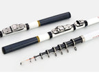 Telescopic Rock Fishing Rod Spinning Fly Carp Feeder Carbon Fiber Pesca 3M 2.7M 2.4M 2.1M 1.8M 1.5M Mini Travel Rod  Reel Seat