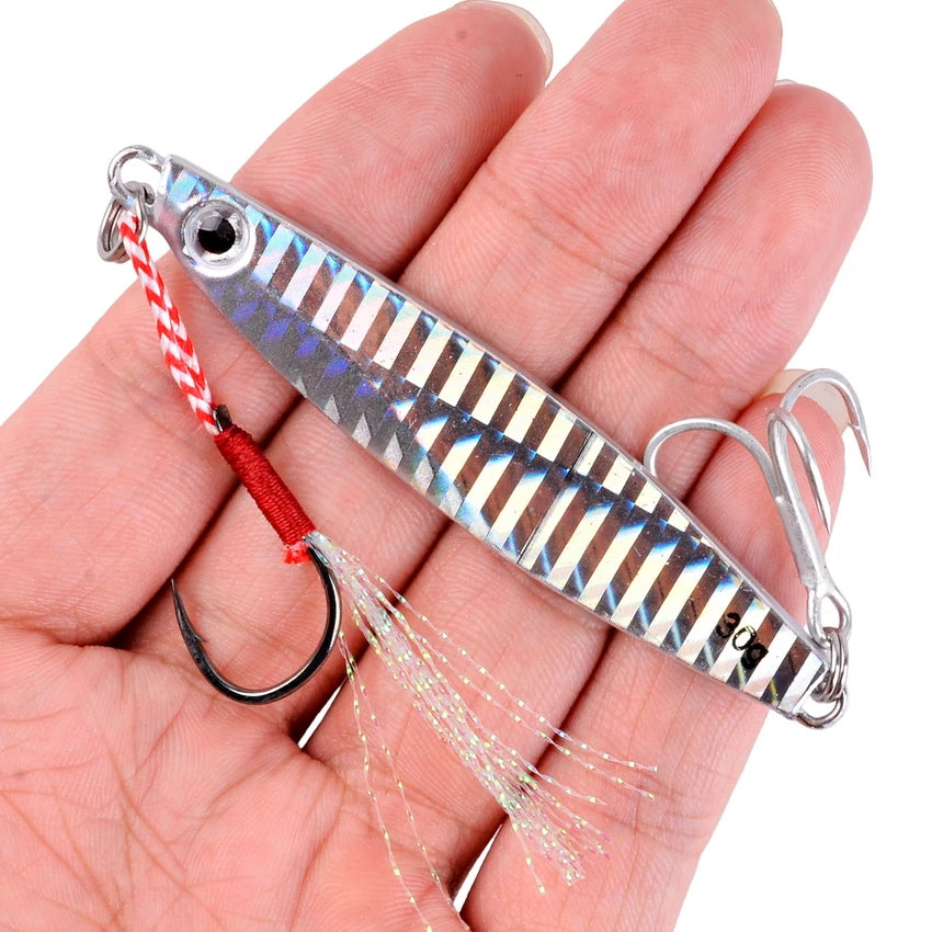 2026 Metal Jig Fishing Lure Weights 7g-40g Trolling Hard Bait Bass Fishing Bait Tackle Trout Jigging Lure Jigs Saltwater Lures