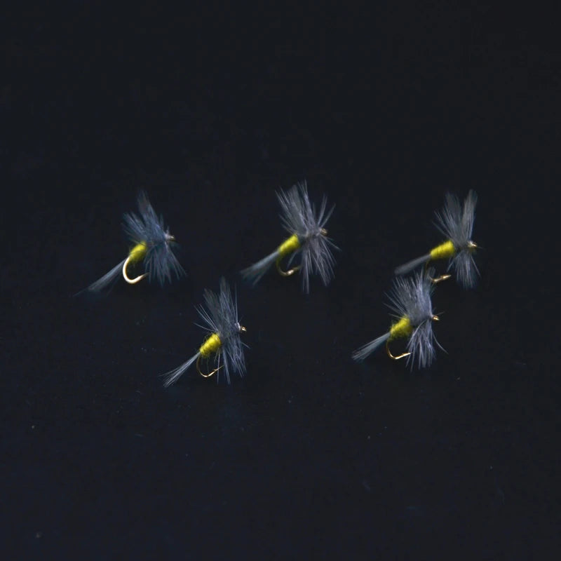 CONTEMPLATOR 16# 5pcs BLUE WINGED OLIVE Imitating Hatching Genus Baetis Nymphs Mayflies Fly Fishing Trout Common Used Dry Flies
