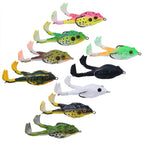 Frog Soft Bait Lure Fishing Tackle Weights 8.4-16.6g Rotating Silicone Double Hooks Bait Floating Topwater Lures Pesca Pike Fish