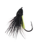 Bimoo 6PCS/Lot #10 Cicada Deer Hair Flies Floating Bass Fly Rainbow Brown Brook Trout Fly Fishing Summer Flies Big Fish Bait