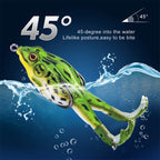 Frog Soft Bait Lure Fishing Tackle Weights 8.4-16.6g Rotating Silicone Double Hooks Bait Floating Topwater Lures Pesca Pike Fish