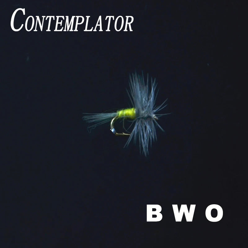CONTEMPLATOR 16# 5pcs BLUE WINGED OLIVE Imitating Hatching Genus Baetis Nymphs Mayflies Fly Fishing Trout Common Used Dry Flies