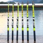 Telescopic Rock Fishing Rod Spinning Fly Carp Feeder Carbon Fiber Pesca 3M 2.7M 2.4M 2.1M 1.8M 1.5M Mini Travel Rod  Reel Seat