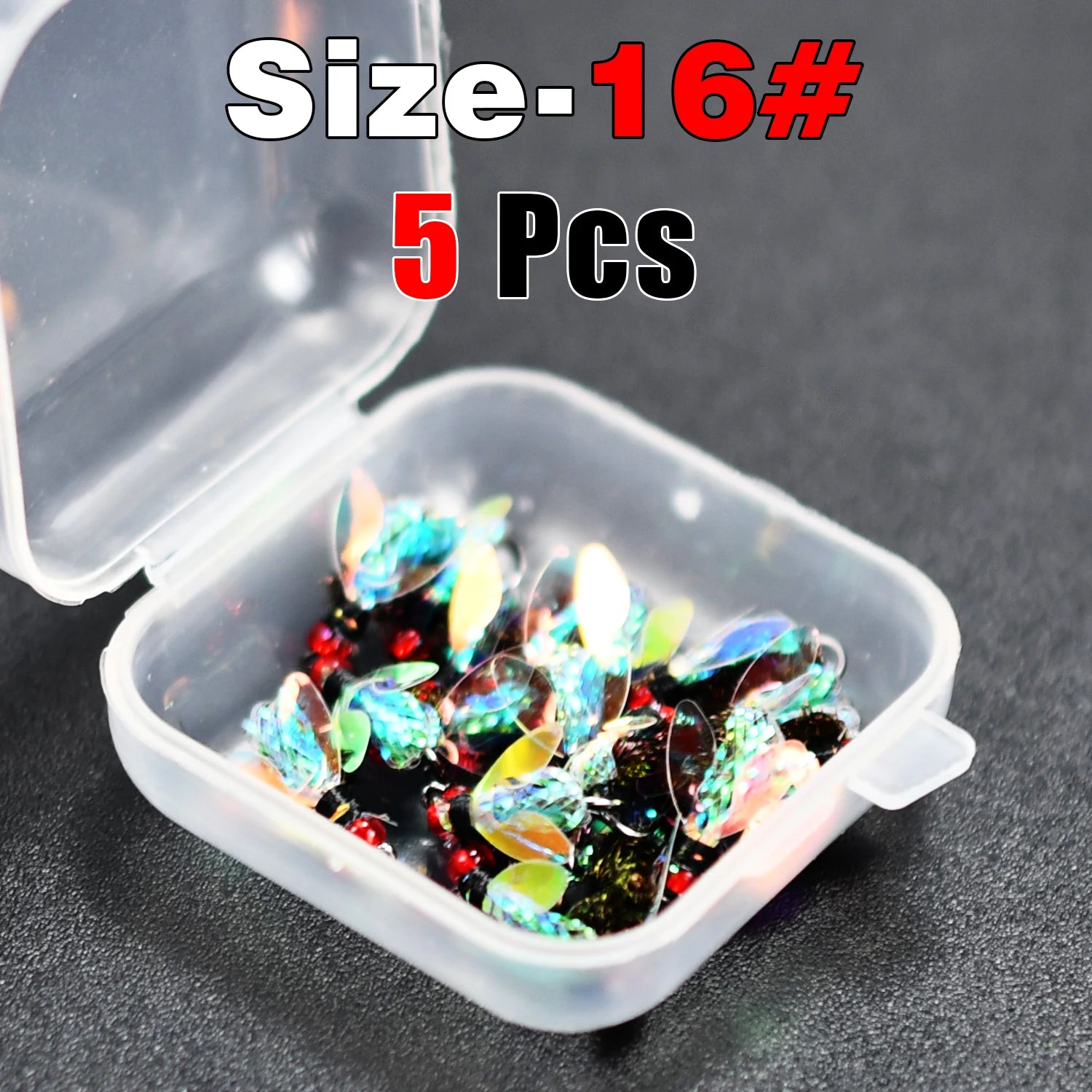 Topranc Fly Fishing Dry Flies Bionic Insect Fly Bait Suitable for Bass Trout Carp Reflective Woven Material With Double Winged