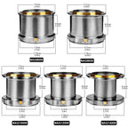 Casting Reel Fishing Reels 4.8:1 18KG Max Drag Power Ultra long throw 8000-14000S Sea Fishing Metal Spinning Metal Grip Pesca