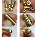 50Pcs Brass Fishing Weights Bullet Copper Sinkers Texas Carolina Rig Tackle Sliding Slip Sinker Worm Weights 1.8g-10g