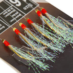 6pcs Daylight Rigs Mackeral Sea Fishing Rigs Lure Snapper Rigs Flasher Rig Stainless Steel With Fishing Line Fishing Tackle