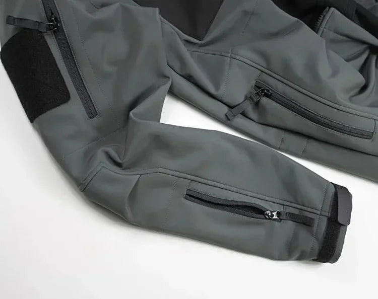 Tactical Jackets Men Outdoor Waterproof Hood Windbreaker Work Wear Soft Shell Multi-pockets Hunting Motorcy Tops Winter
