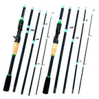 Casting Spinning Lure Fishing Rod Solid ML Tip 1.8/2.1m Ultralight Trout Jigging Pole 4/5 Sections Pesca