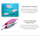 Big Jig Fishing Lure Weights 10g-60g Fishing Jigs Saltwater Lures Metal Bass Jig Isca Artificial Fake Fish Glitter Holographic