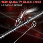 Sougayilang Lure Fishing Rod 1.8m 2.1m Spinning  Bait Casting Rod Carbon Fiber EVA Handle Fishing Pole for Fishing Pesca