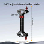 Aluminum alloy fishing accessories, can be rotating gear installation bracket, with adjustable fixture, for fishing