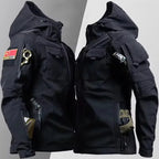 Tactical Jackets Men Outdoor Waterproof Hood Windbreaker Work Wear Soft Shell Multi-pockets Hunting Motorcy Tops Winter