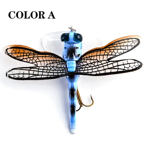 Topwater Dragonfly Dry Flies Insect Fly Fishing Lure 6G 7.5CM Trout Popper Artificial Bait Wobblers For Trolling Hard Lure