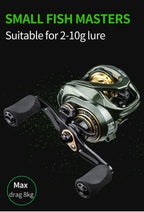 LINNHUE Baitcasting Fishing Reel Micro Fish WK1000 Reel Max Drag 8kg Gear Ratio 7.2:1 Fishing Reel Goods Accessorie