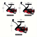 PROBEROS Fishing Reel 5.2:1 1000-6000 Max Drag 9KG Spinning Reels Metal Spool Reel drag fishing reel,Fishing Accessories