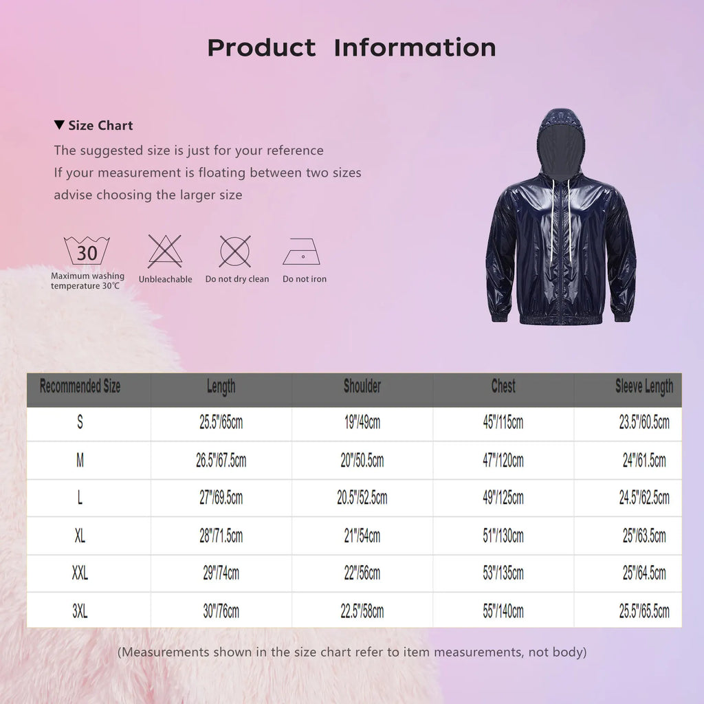 Men Waterproof Hooded Jacket Long Sleeve Front Zip-up Drawstring Hood Outerwear Windbreaker Raincoat for Hiking Fishing Biking