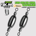 9KM 5Pcs Fishing Weights Sinkers with Swivel for Trolling Fishing Line Connector