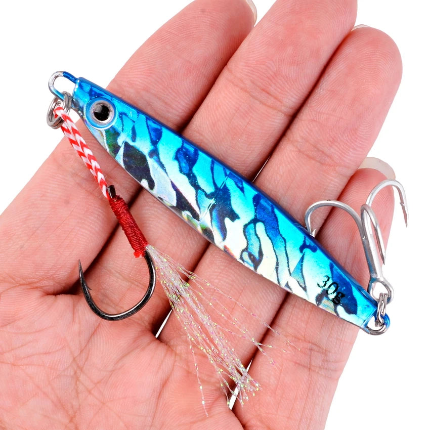 2026 Metal Jig Fishing Lure Weights 7g-40g Trolling Hard Bait Bass Fishing Bait Tackle Trout Jigging Lure Jigs Saltwater Lures