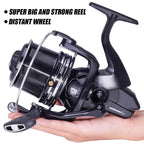 Fishing Reel Distant Wheel Sea Surf Spinning Reels Carbon Drag 27kg 13+1BB Saltwater Boat Coil Accesorios Open Face Carretilha