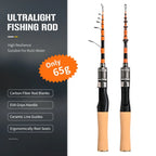 New Casting Telescopic fishing rod Spinning 150cm Portable Fishing Rod Short Mini Fiberglass Lure Rod Travel Fishing Equipment