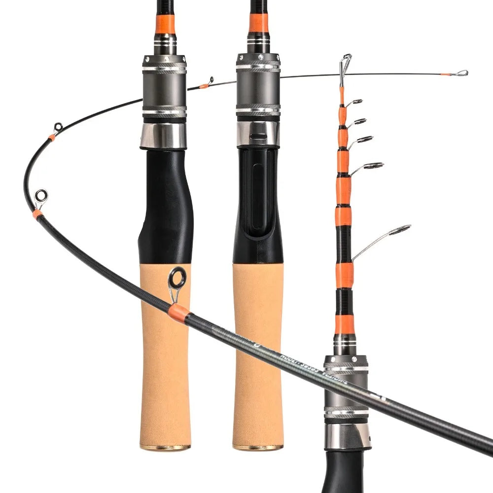 New Casting Telescopic fishing rod Spinning 150cm Portable Fishing Rod Short Mini Fiberglass Lure Rod Travel Fishing Equipment