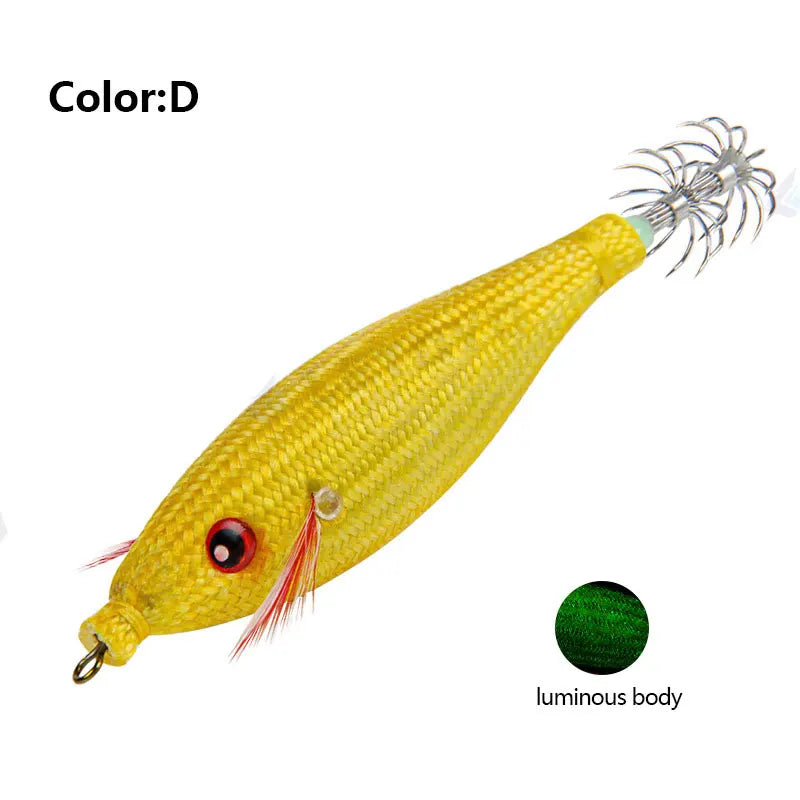 Fishing Accessories 78Mm 10G Floating Squid Jig Jigging Fishing Lure Artificial Plastic Squid Hook for Sea Boat Fishing Tools