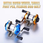 New Metal Drum Reelsmall Foot Pen Fishing Rod Special Fishing Line Reelice Fishing Reelleft And Right Hand Reels