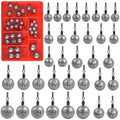 35PCS Drop Shot Weights Kit Fishing Weights Sinkers Drop Shot Fishing Sinker Rig Round Fishing Weights Bass fishing tackle