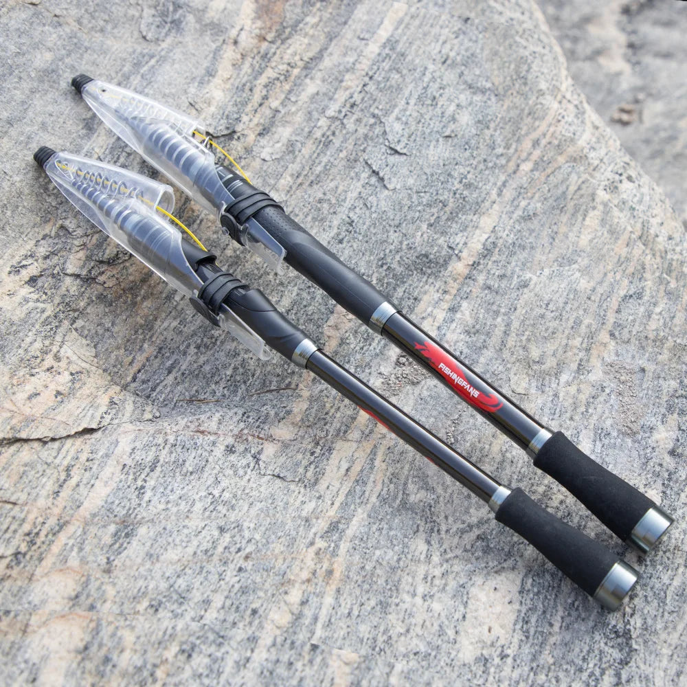 FISHINGFANS 3.6m 3.9m 4.2m 4.5m Fishing Rods Telescopic Surfcasting Spinning Rock Sea Fishing Rod