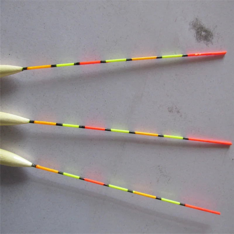 5Pcs/lot Fishing Floats Wood Balsa Flotteur Peche Shallow Water Ice Floating  Bobbers Wooden Float Fishing Accessories Tackle