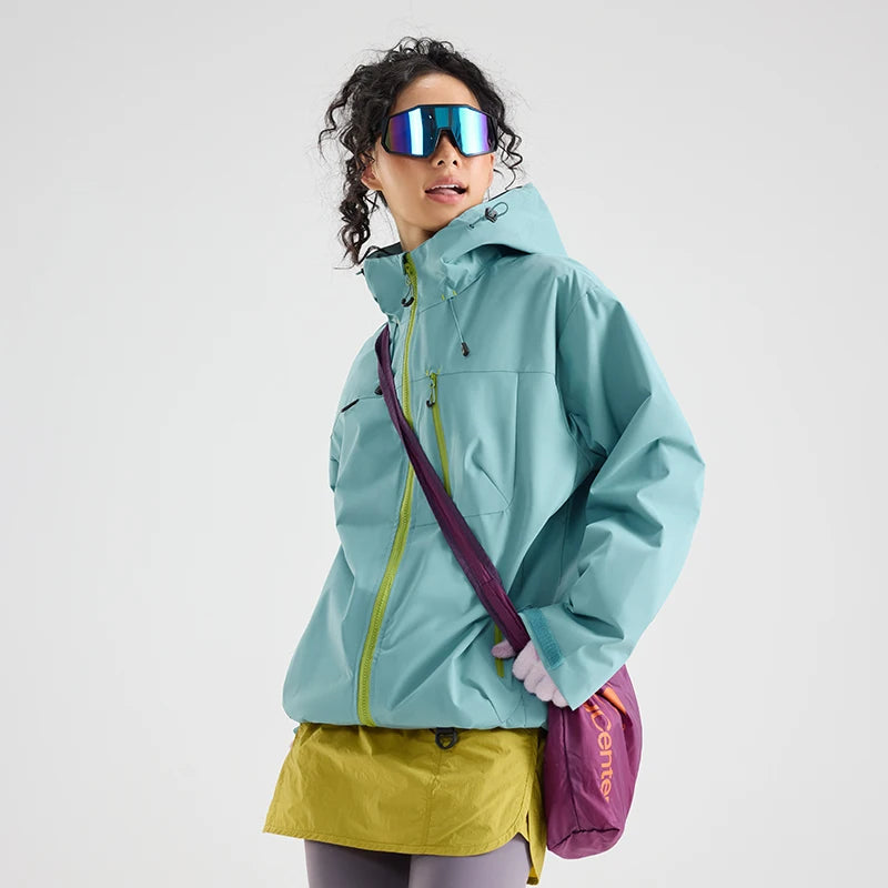 Unisex Hiking Jacket Waterproof Autumn Windbreaker Ourdoor Hooded Coats Women New Jacket Men Fishing Camping Climbing Coats