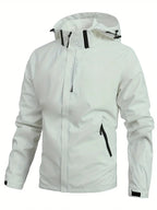 Men's Waterproof Trekking Jacket Lightweight Outerwear Hooded Outdoor Raincoat Hiking Windproof Jacket Climbing Outdoor Jackets