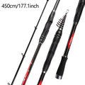 FISHINGFANS 3.6m 3.9m 4.2m 4.5m Fishing Rods Telescopic Surfcasting Spinning Rock Sea Fishing Rod