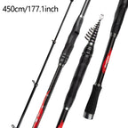 FISHINGFANS 3.6m 3.9m 4.2m 4.5m Fishing Rods Telescopic Surfcasting Spinning Rock Sea Fishing Rod