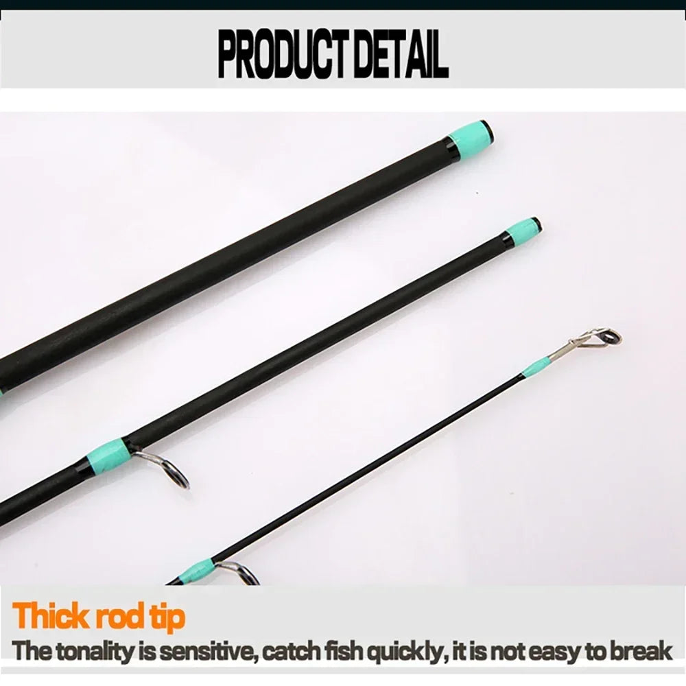 Casting Spinning Lure Fishing Rod Solid ML Tip 1.8/2.1m Ultralight Trout Jigging Pole 4/5 Sections Pesca